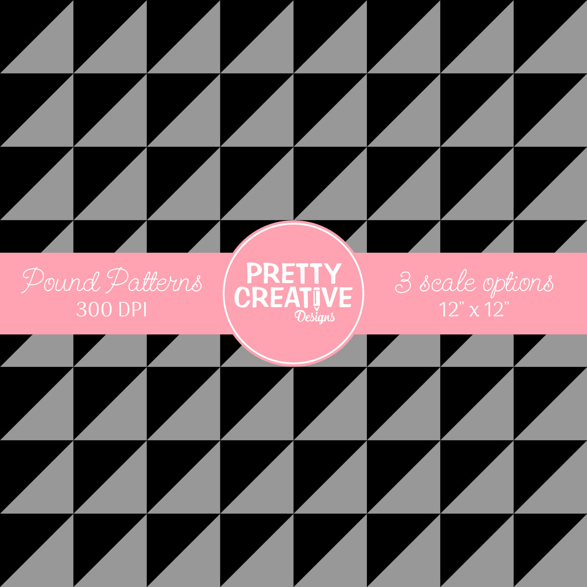 Seamless Pound Pattern 15 (Large, Medium & Small Scale)