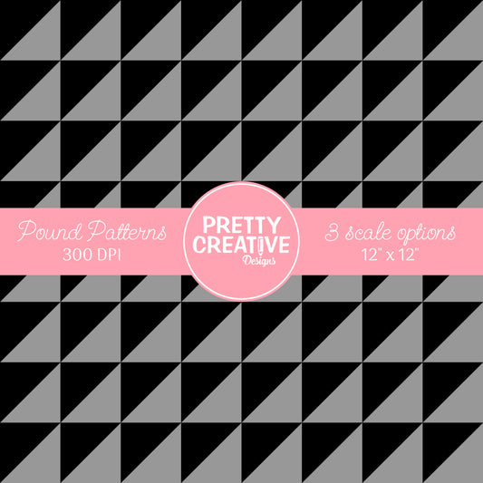 Seamless Pound Pattern 15 (Large, Medium & Small Scale)