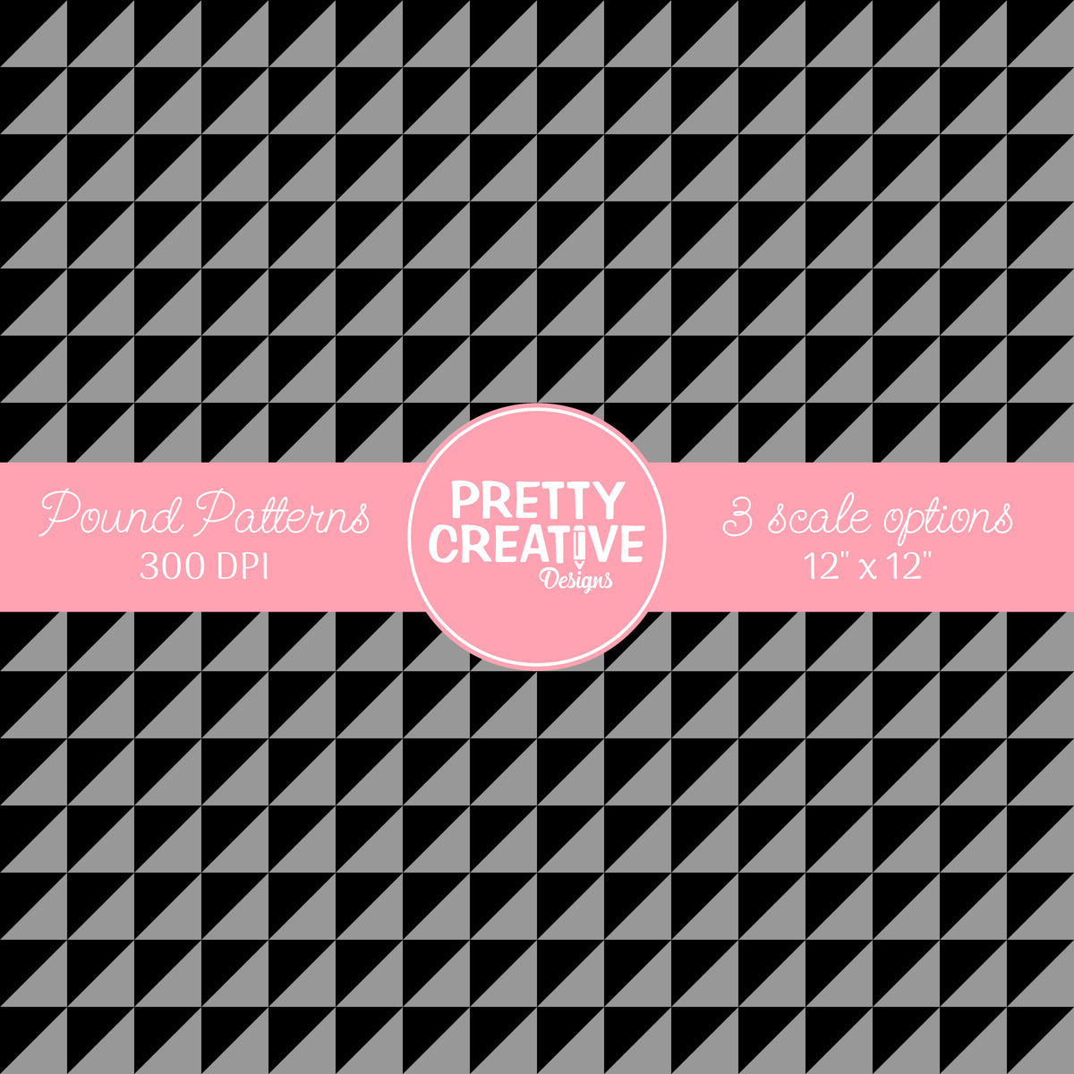 Seamless Pound Pattern 15 (Large, Medium & Small Scale)