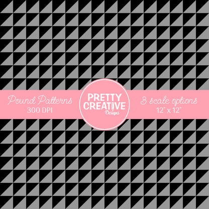 Seamless Pound Pattern 15 (Large, Medium & Small Scale)