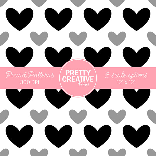 Seamless Pound Pattern 16 (Large, Medium & Small Scale)