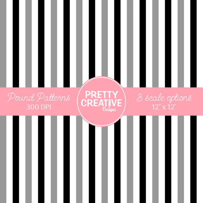 Seamless Pound Pattern 17 (Large, Medium & Small Scale)