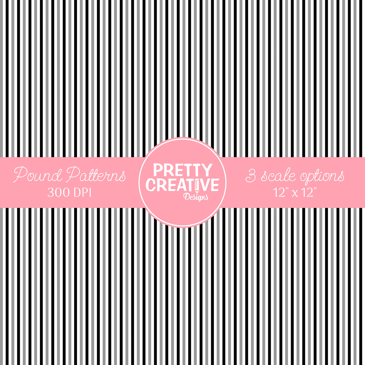 Seamless Pound Pattern 17 (Large, Medium & Small Scale)