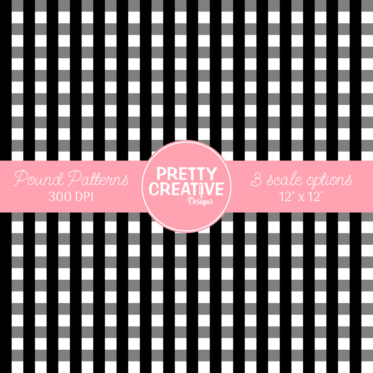 Seamless Pound Pattern 18 (Large, Medium & Small Scale)