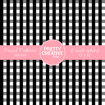 Seamless Pound Pattern 18 (Large, Medium & Small Scale)