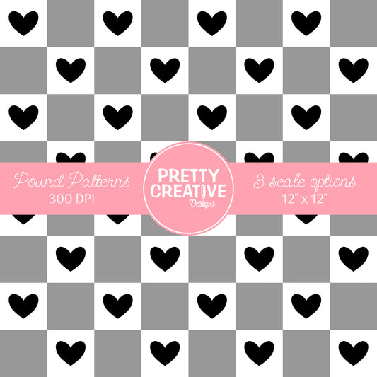 Seamless Pound Pattern 20 (Large, Medium & Small Scale)
