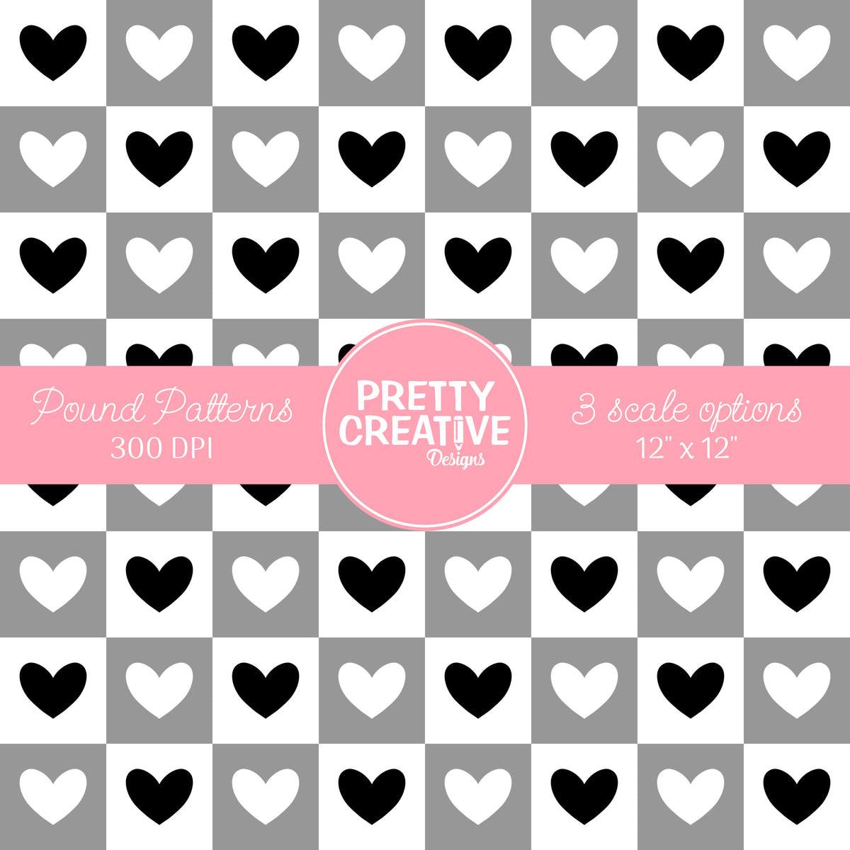 Seamless Pound Pattern 21 (Large, Medium & Small Scale)