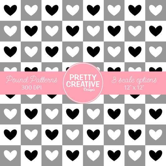 Seamless Pound Pattern 21 (Large, Medium & Small Scale)