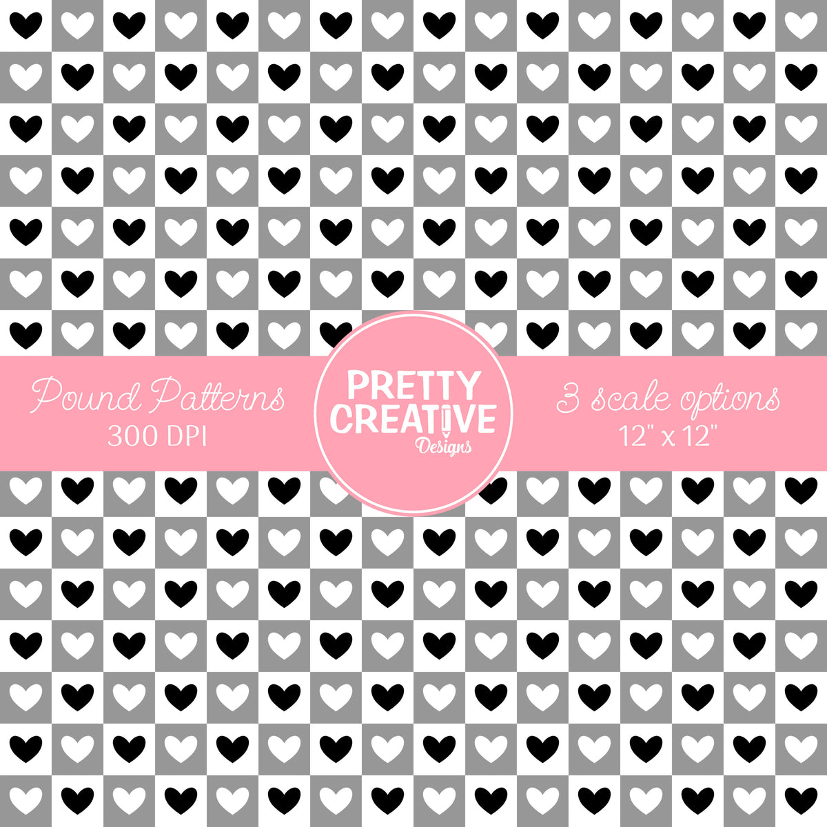 Seamless Pound Pattern 21 (Large, Medium & Small Scale)