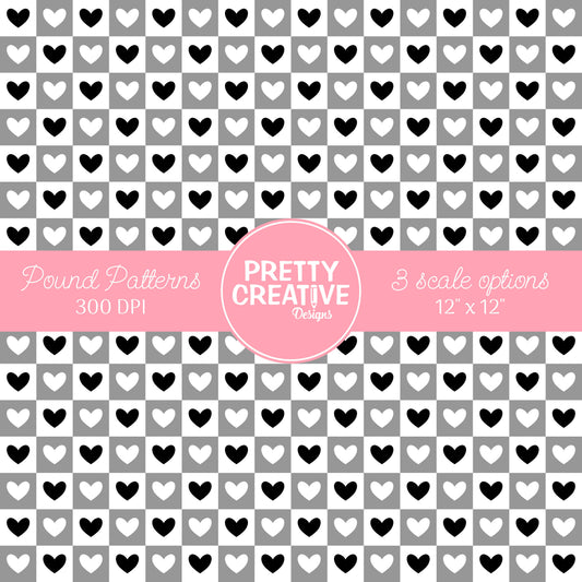Seamless Pound Pattern 21 (Large, Medium & Small Scale)