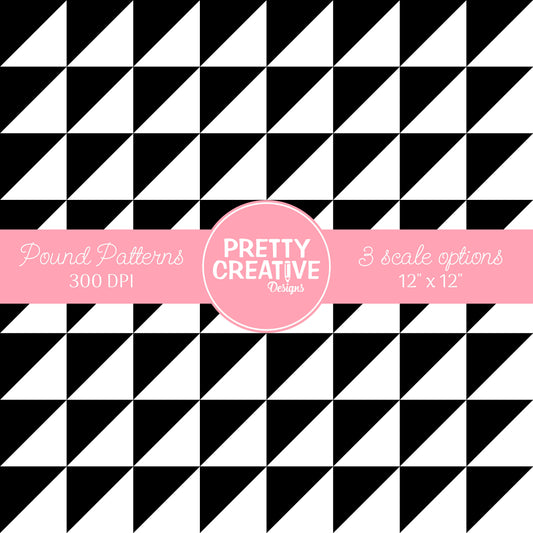 Seamless Pound Pattern 23 (Large, Medium & Small Scale)
