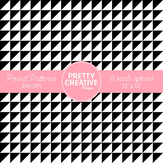 Seamless Pound Pattern 23 (Large, Medium & Small Scale)