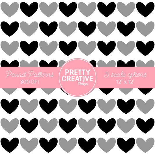 Seamless Pound Pattern 24 (Large, Medium & Small Scale)