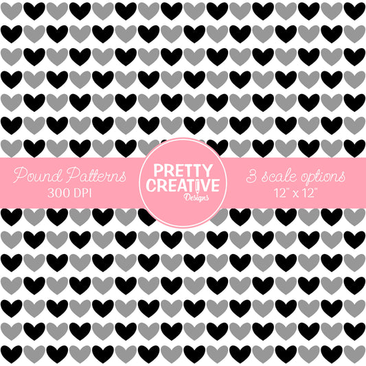 Seamless Pound Pattern 24 (Large, Medium & Small Scale)