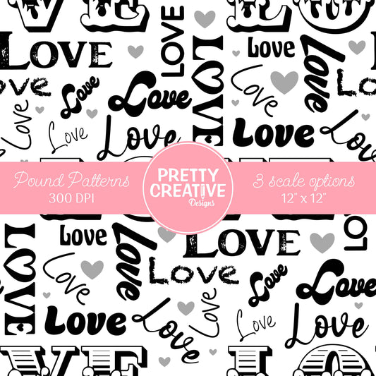 Seamless Pound Pattern 26 (Large, Medium & Small Scale)