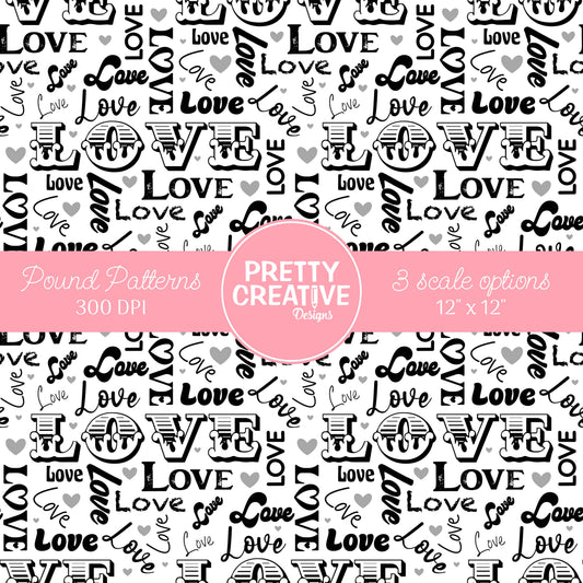 Seamless Pound Pattern 26 (Large, Medium & Small Scale)