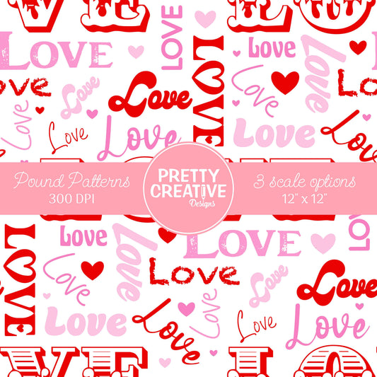 Seamless Pound Pattern 27 (Large, Medium & Small Scale)