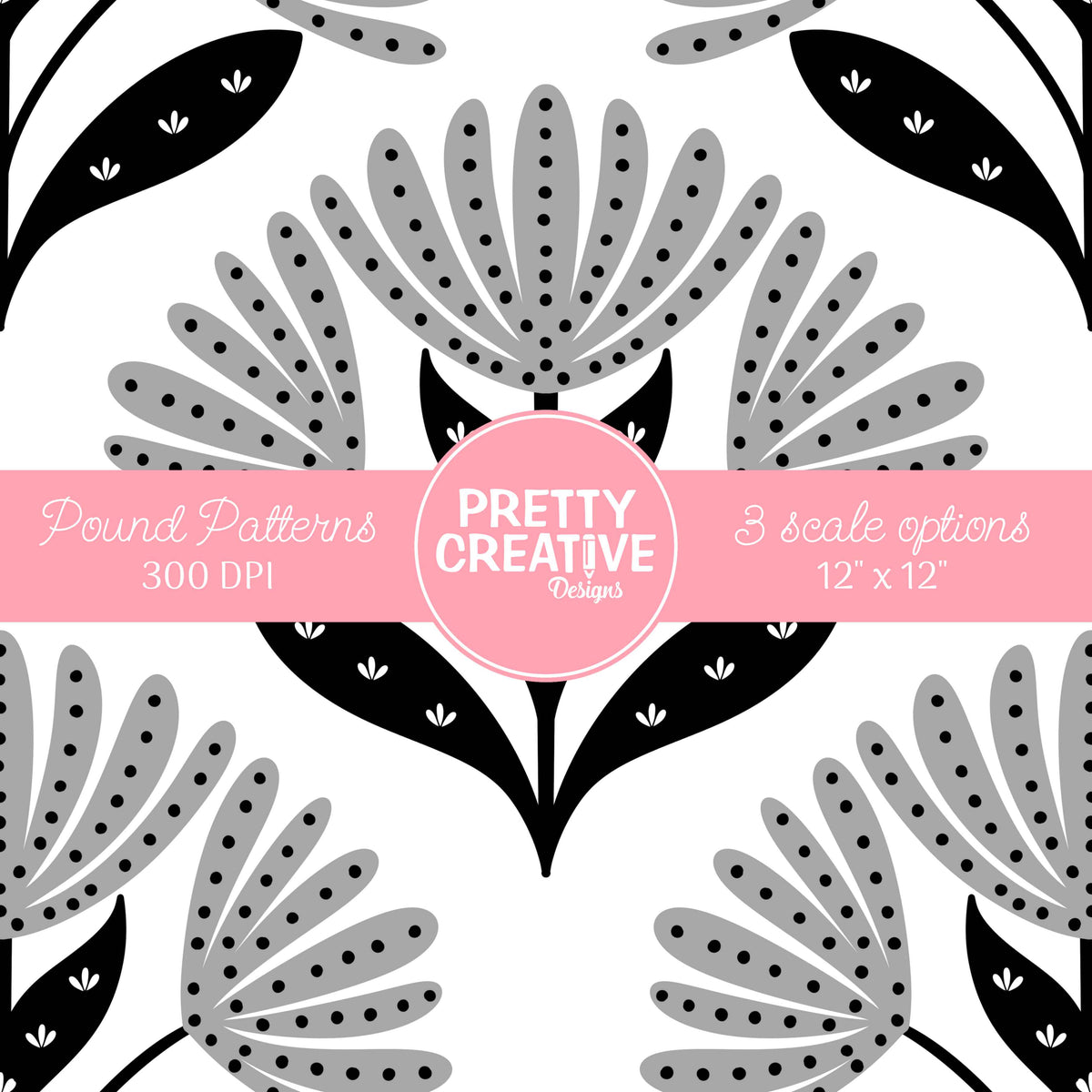 Seamless Pound Pattern 28 (Large, Medium & Small Scale)
