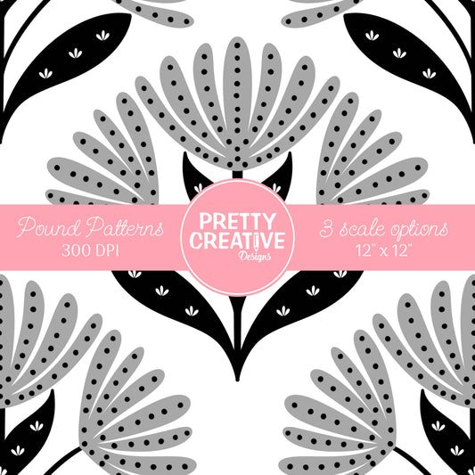 Seamless Pound Pattern 28 (Large, Medium & Small Scale)