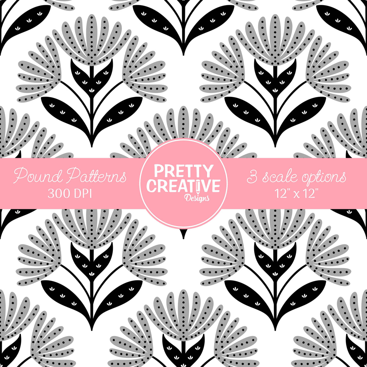 Seamless Pound Pattern 28 (Large, Medium & Small Scale)