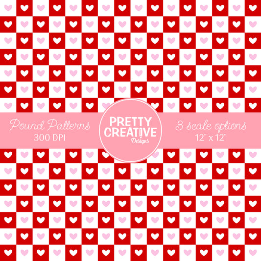 Seamless Pound Pattern 3 (Large, Medium & Small Scale)