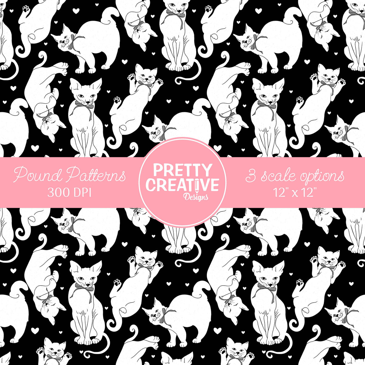 Seamless Pound Pattern 31 (Large, Medium & Small Scale)