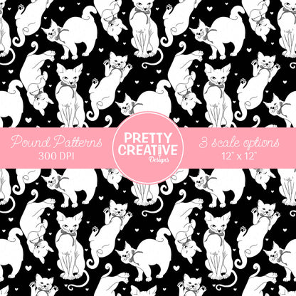 Seamless Pound Pattern 31 (Large, Medium & Small Scale)