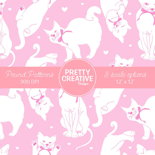 Seamless Pound Pattern 32 (Large, Medium & Small Scale)