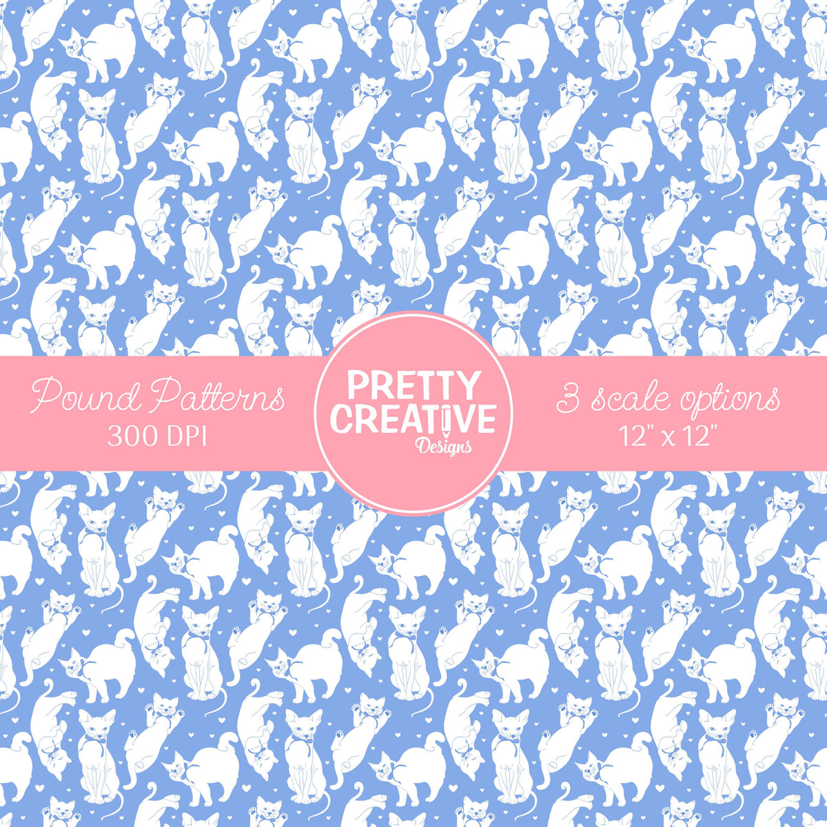Seamless Pound Pattern 33 (Large, Medium & Small Scale)