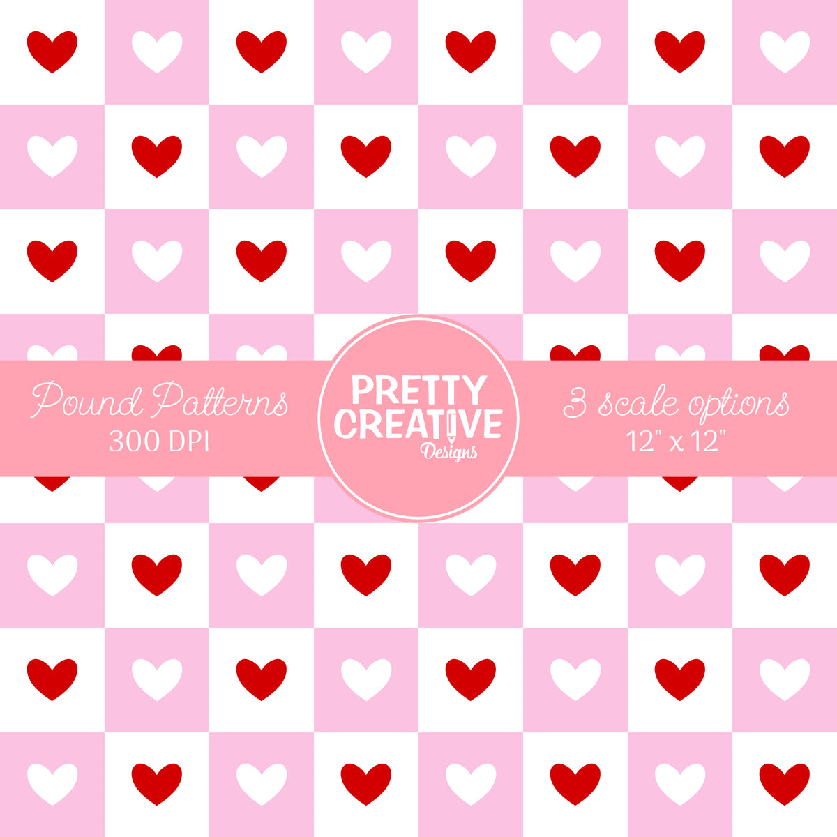 Seamless Pound Pattern 4 (Large, Medium & Small Scale)