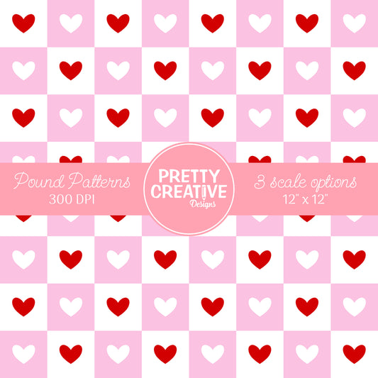 Seamless Pound Pattern 4 (Large, Medium & Small Scale)
