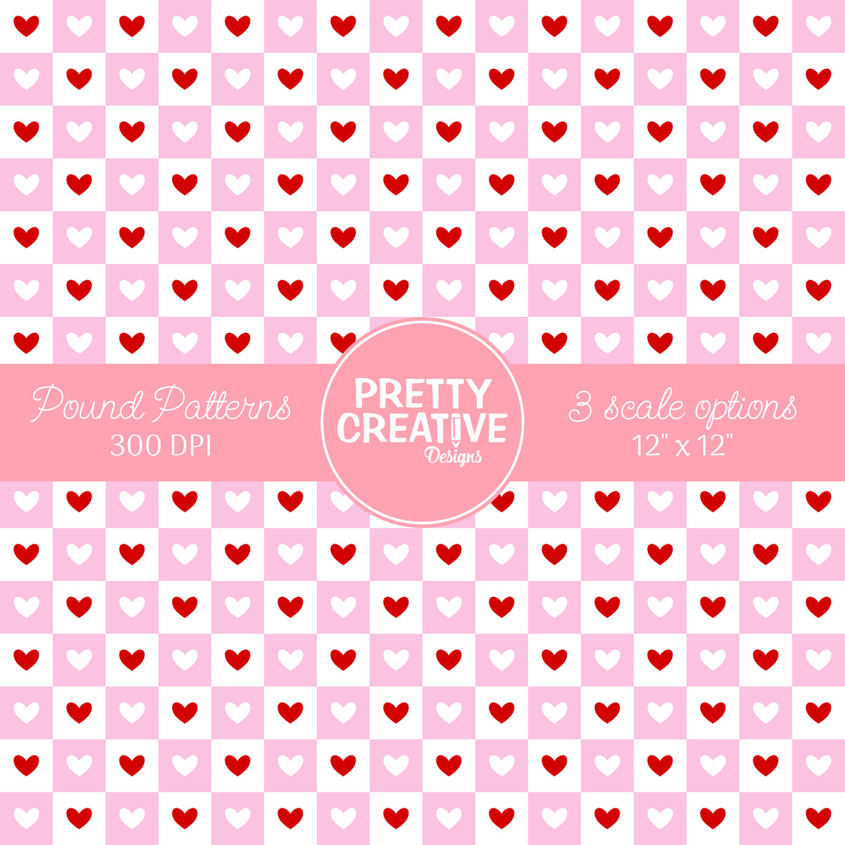 Seamless Pound Pattern 4 (Large, Medium & Small Scale)