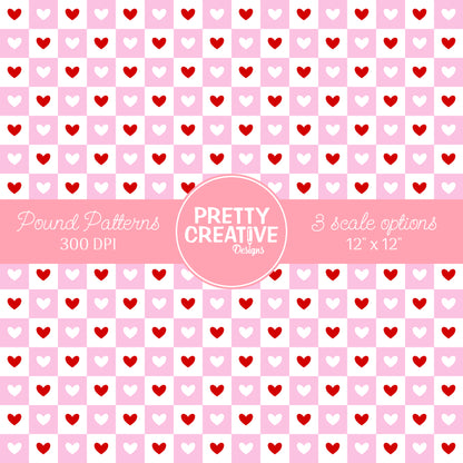 Seamless Pound Pattern 4 (Large, Medium & Small Scale)