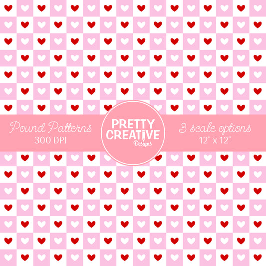 Seamless Pound Pattern 4 (Large, Medium & Small Scale)