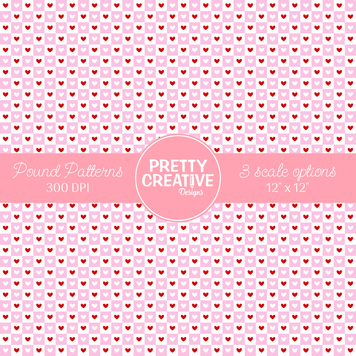 Seamless Pound Pattern 4 (Large, Medium & Small Scale)