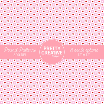 Seamless Pound Pattern 4 (Large, Medium & Small Scale)