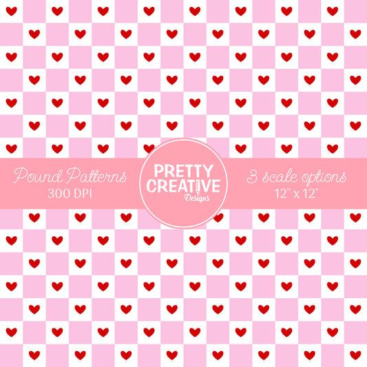 Seamless Pound Pattern 5 (Large, Medium & Small Scale)