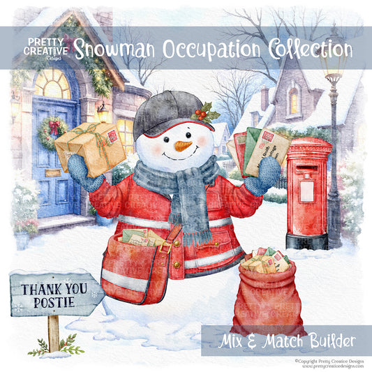 Snowman Occupation Collection Postie Version