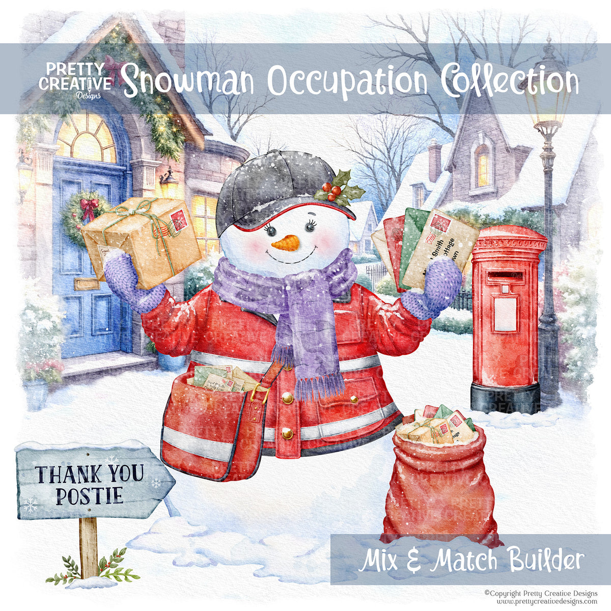 Snowman Occupation Collection Postie Version