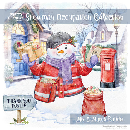 Snowman Occupation Collection Postie Version