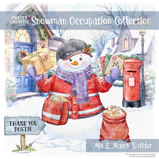 Snowman Occupation Collection Postie Version