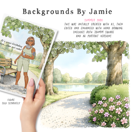 Backgrounds by Jamie - Park Summer Background