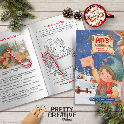 Pip's Christmas Letters ~ Golden Star 14 Day Christmas Countdown Bundle