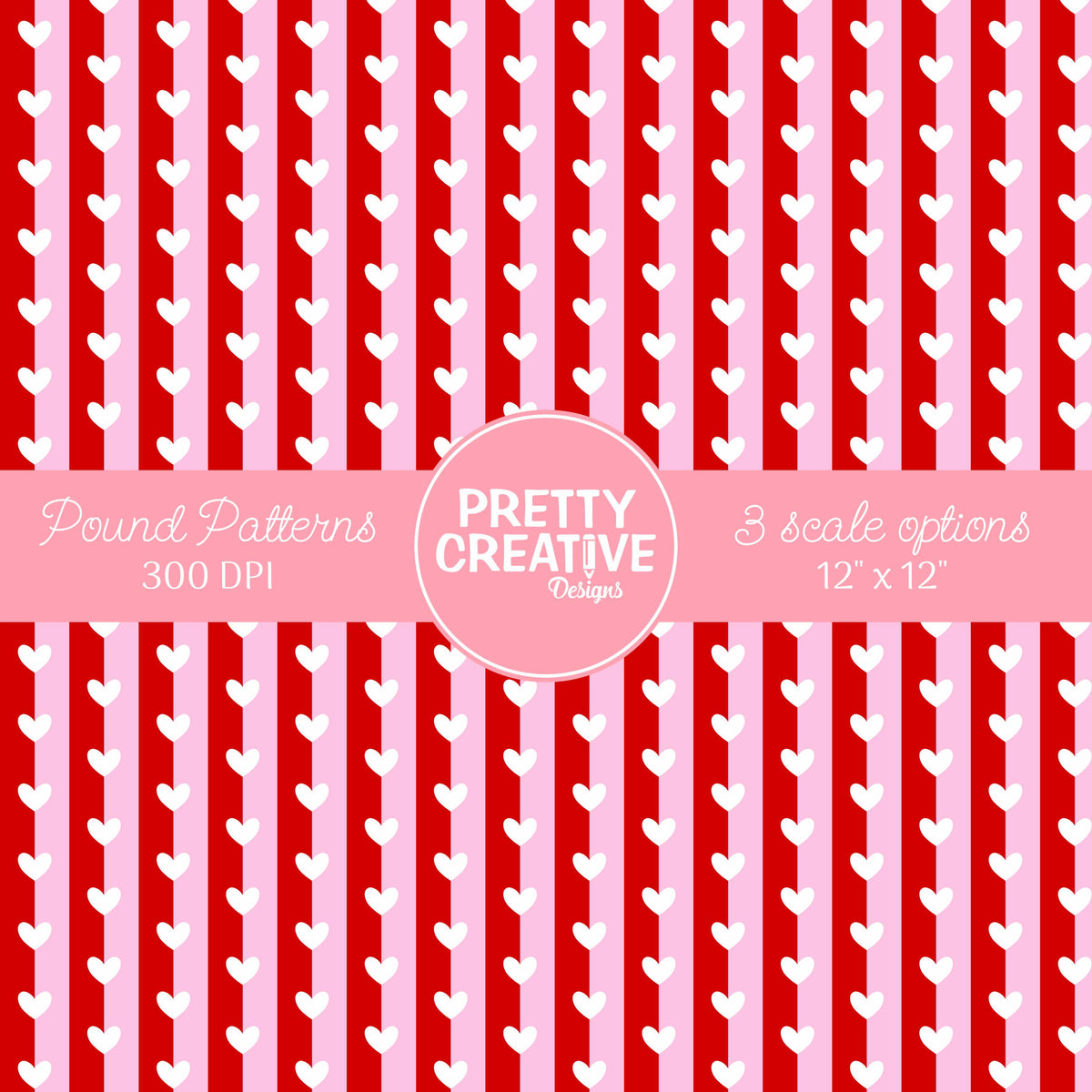 Seamless Pound Pattern 1 (Large, Medium & Small Scale)