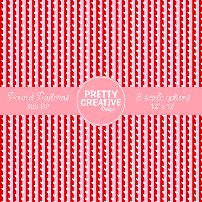 Seamless Pound Pattern 1 (Large, Medium & Small Scale)