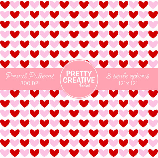 Seamless Pound Pattern 10 (Large, Medium & Small Scale)