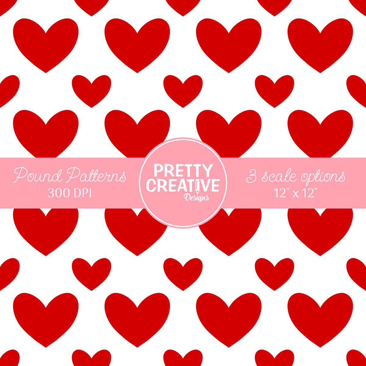Seamless Pound Pattern 11 (Large, Medium & Small Scale)
