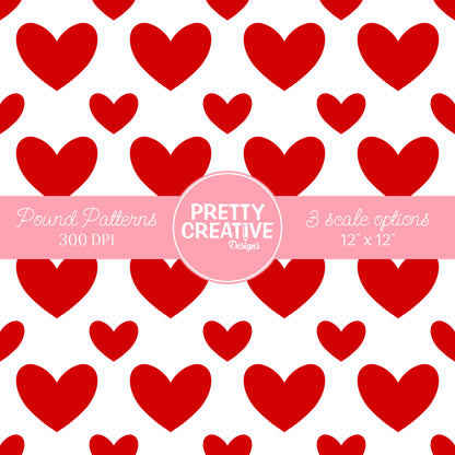 Seamless Pound Pattern 11 (Large, Medium & Small Scale)