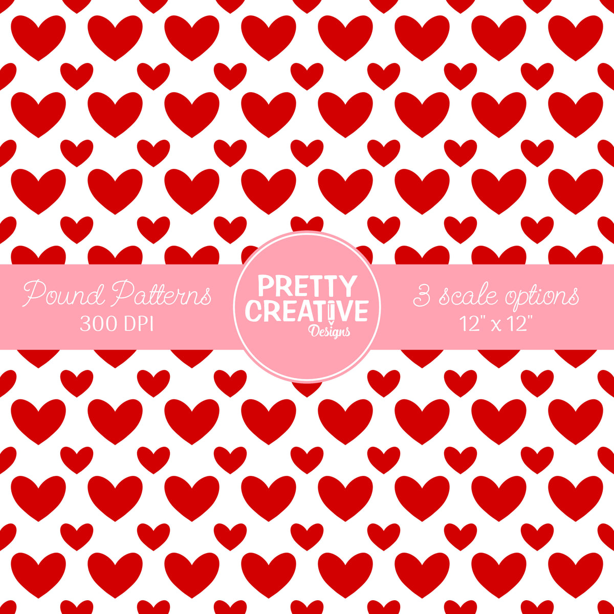 Seamless Pound Pattern 11 (Large, Medium & Small Scale)