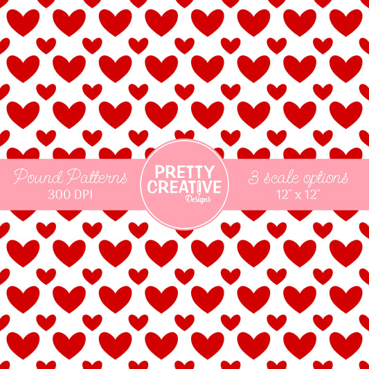 Seamless Pound Pattern 11 (Large, Medium & Small Scale)